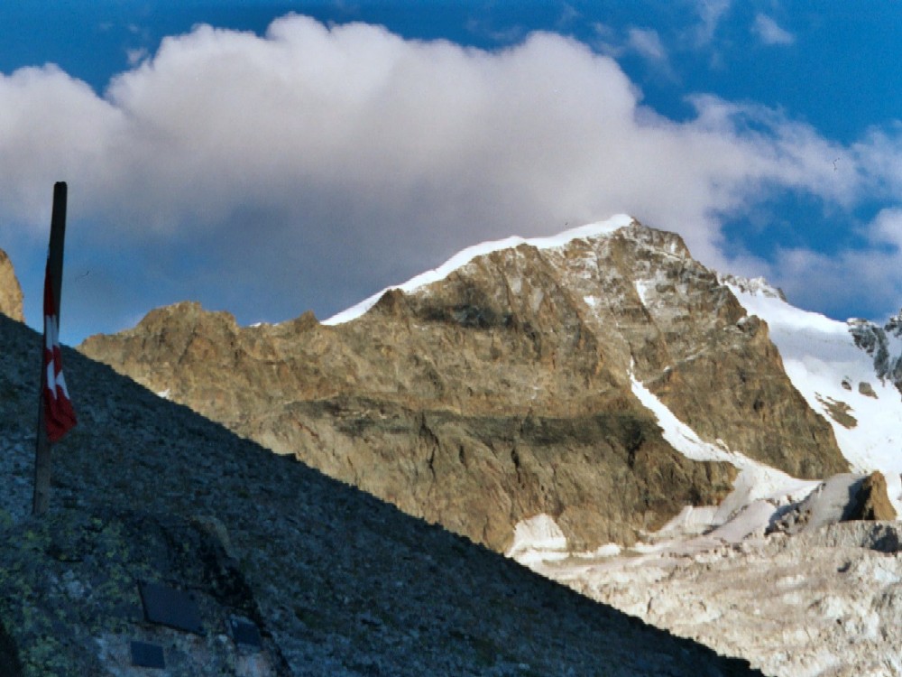 Blick vom der Tschiervahtte zum Biancograt