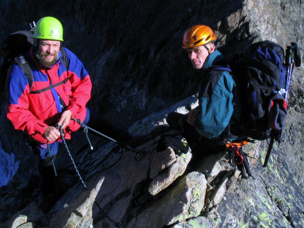 Rast vor dem Biancograt