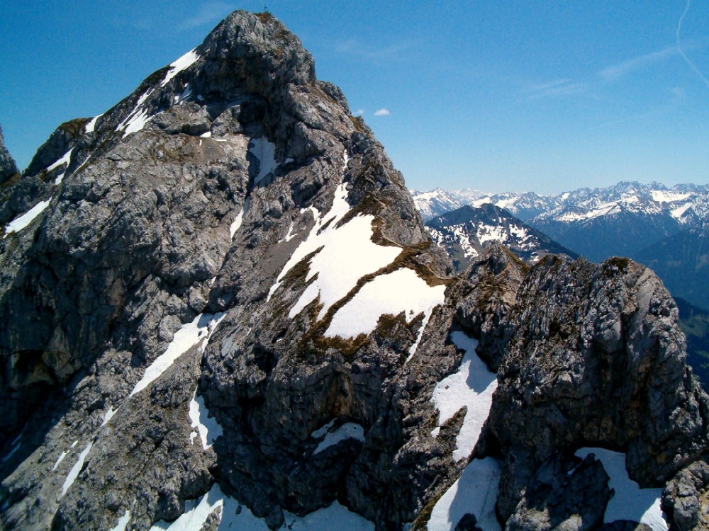 Abstieg von der Roten Flh