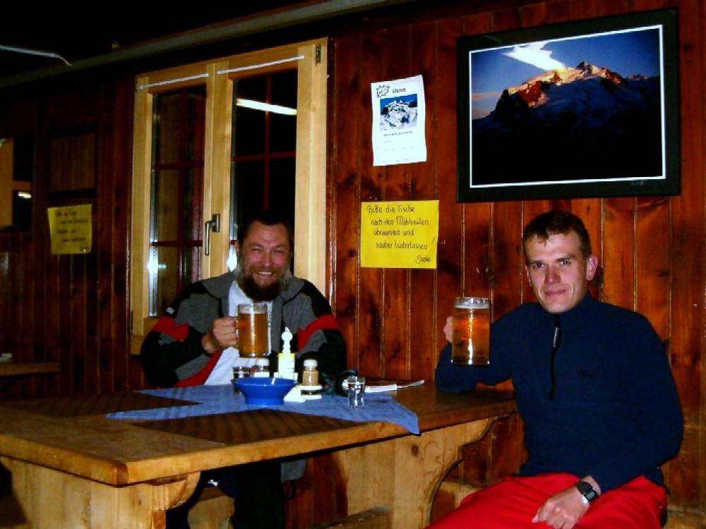 Httenabend auf der Monte Rosa Htte