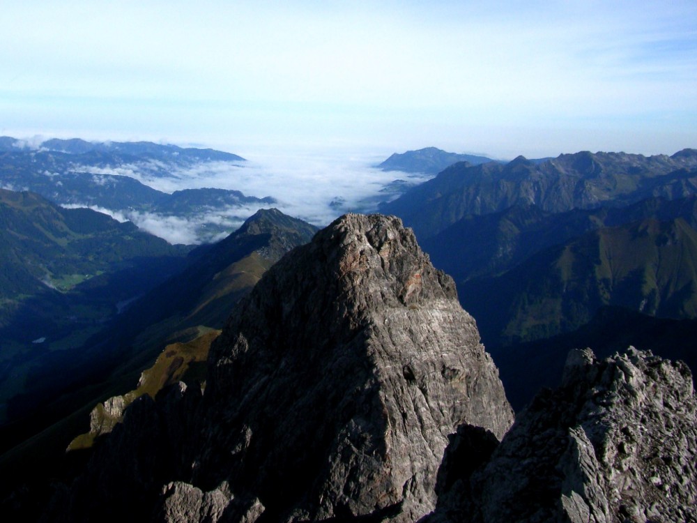 Blick von der Mdelegabel nach Oberstdorf