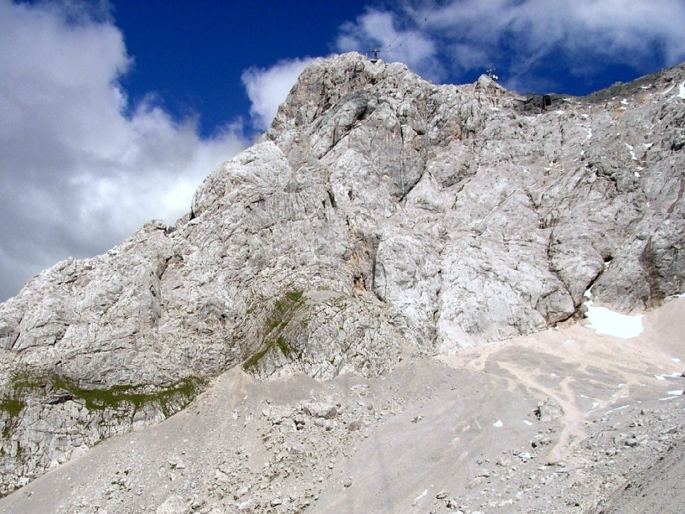 Blick zur Zugspitze und Stopselsteig