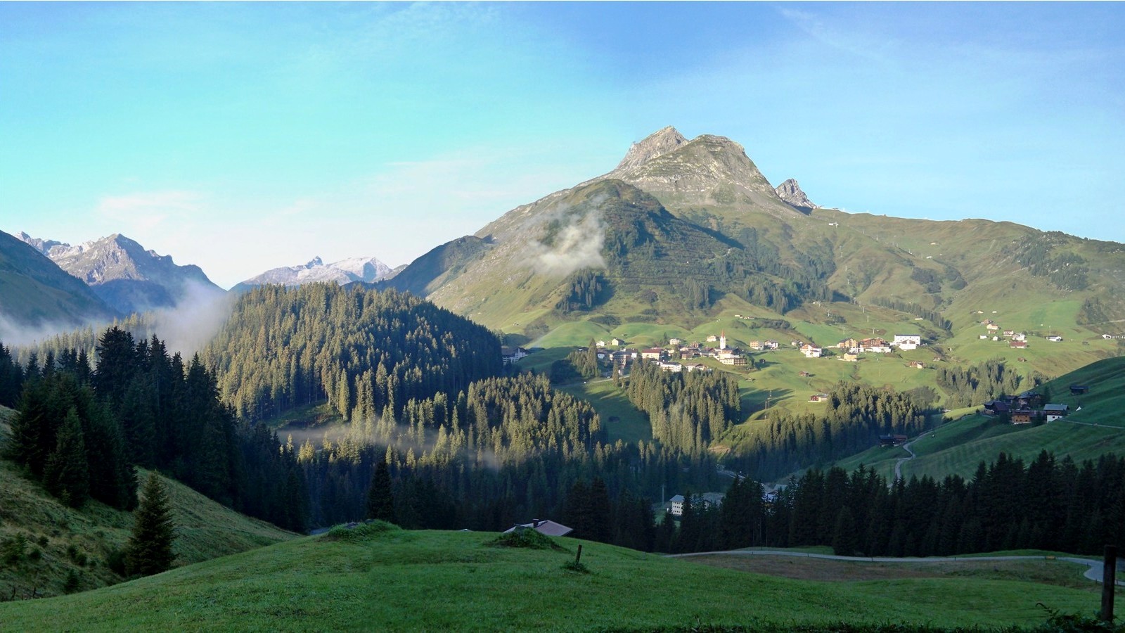Morgenstimmung am Holzgauerhaus