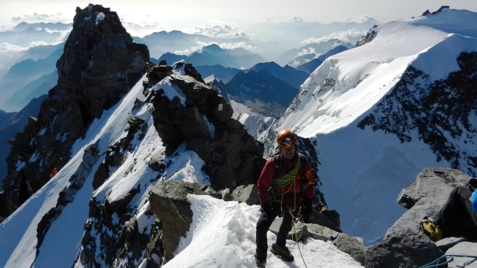 Die letzten Meter zum hchsten Gipfel der Schweiz